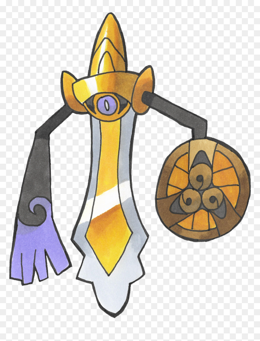 Inktober - Cartoon, HD Png Download - aegislash png