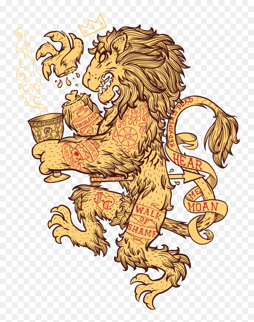 Cartoon, HD Png Download - lion crest png