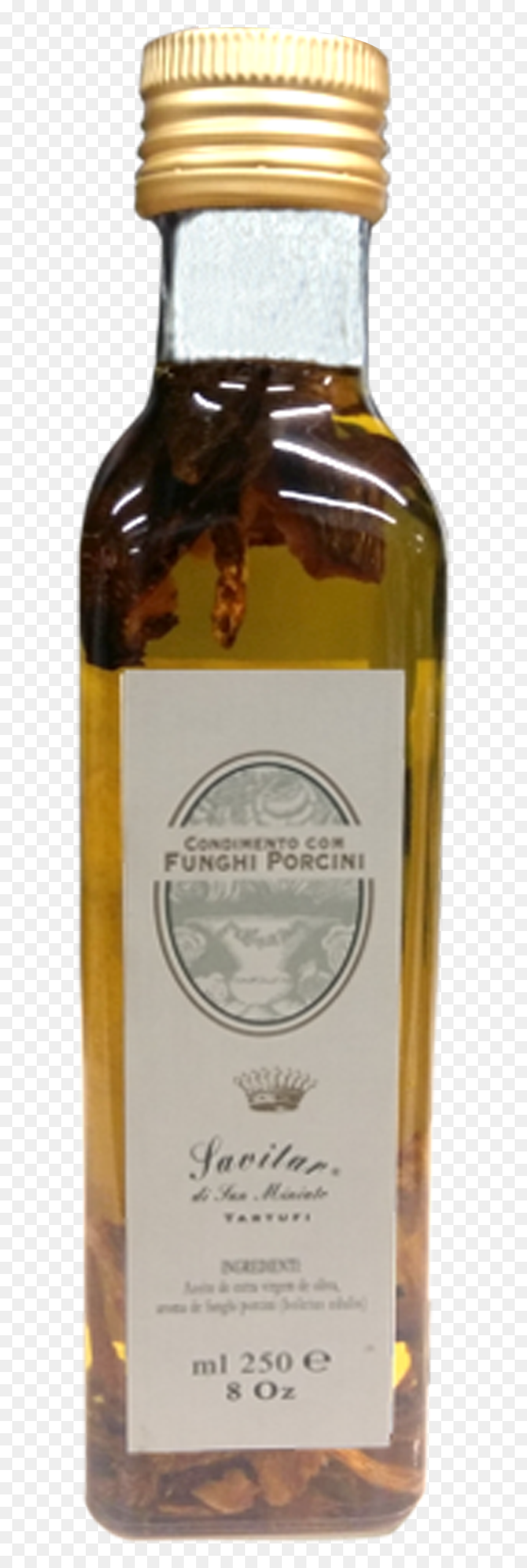 Azeite Condimentado Com Funghi Porcini Savitar 250ml - Glass Bottle, HD Png Download - savitar png