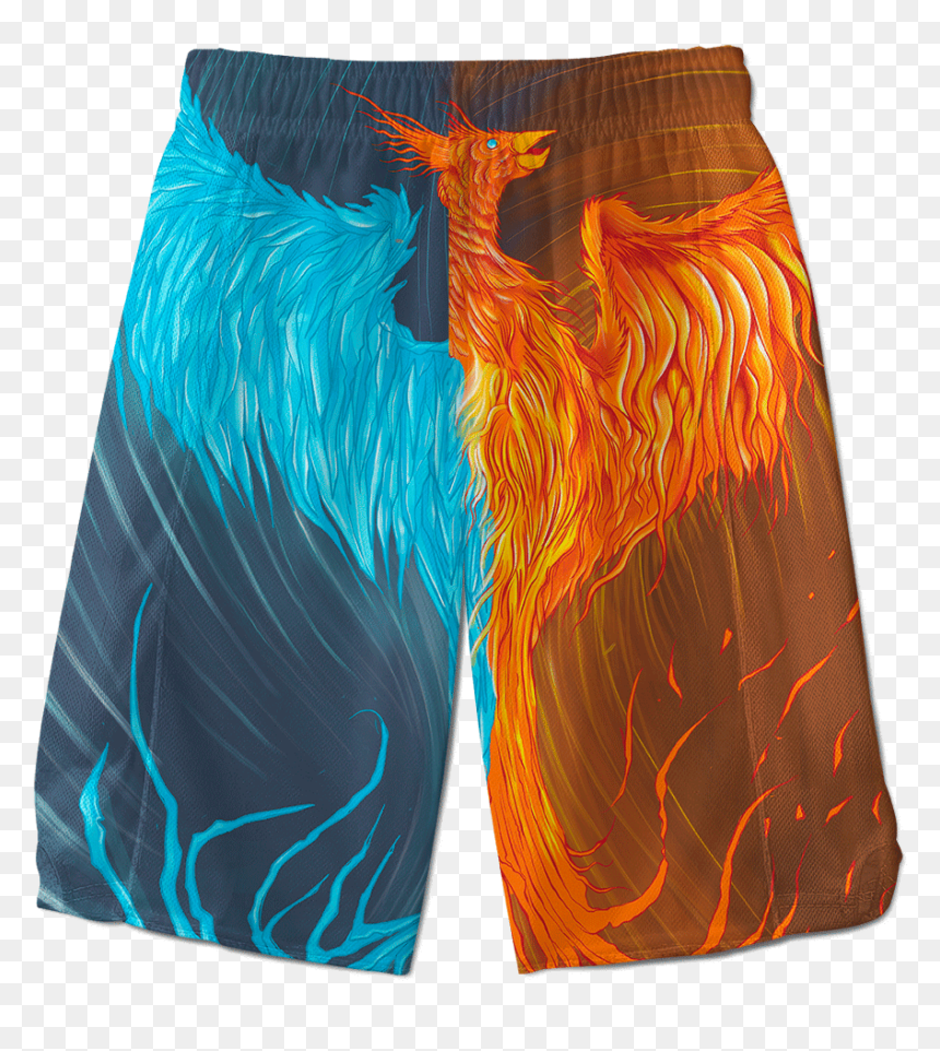 Transparent Fire Phoenix Png - Board Short, Png Download - fire and ice png