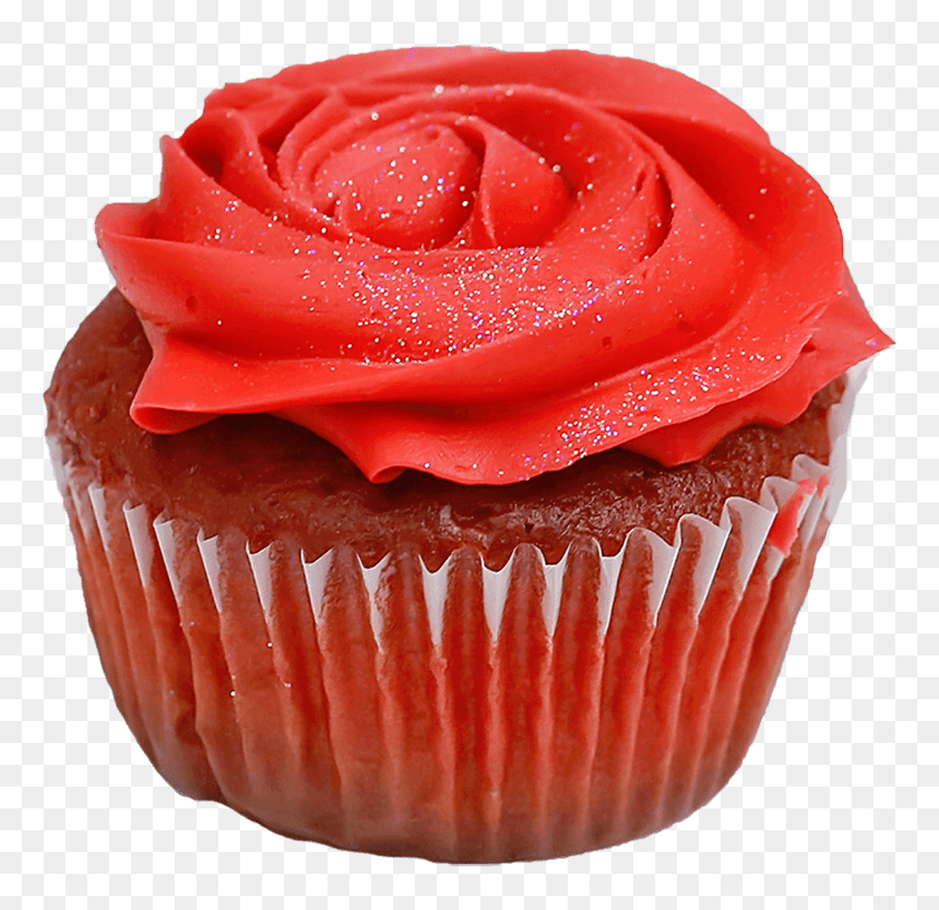 Mini Rosette Style Cupcake - Cupcake, HD Png Download - pink cupcake png
