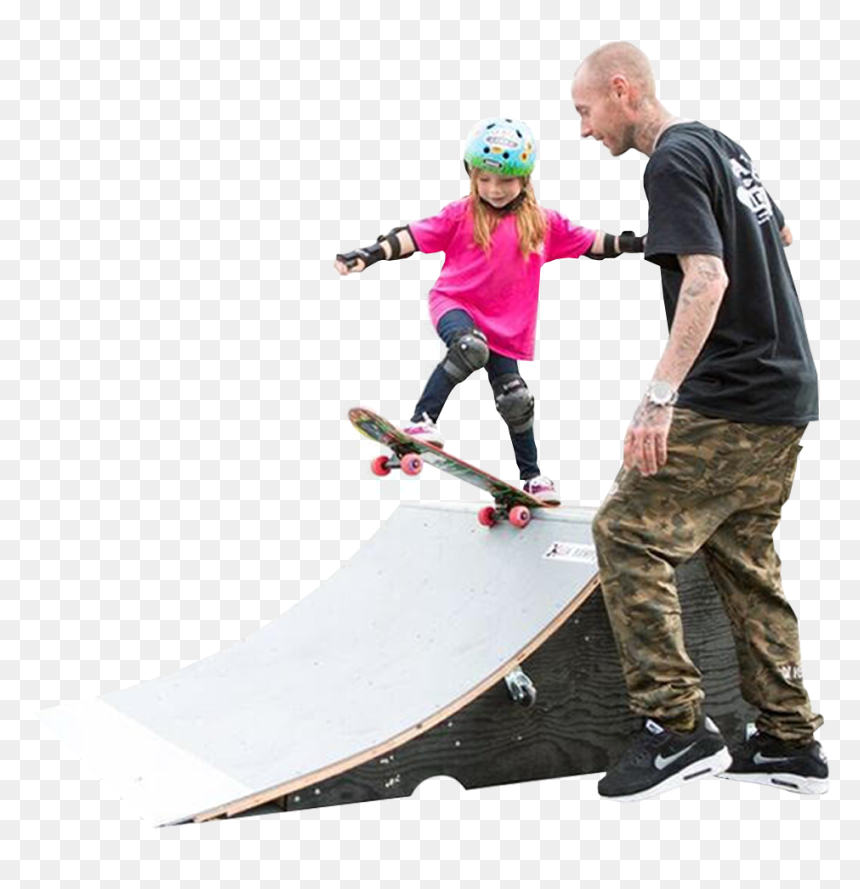 Beginner Training - Kids Skateboard Png, Transparent Png - skateboarding png