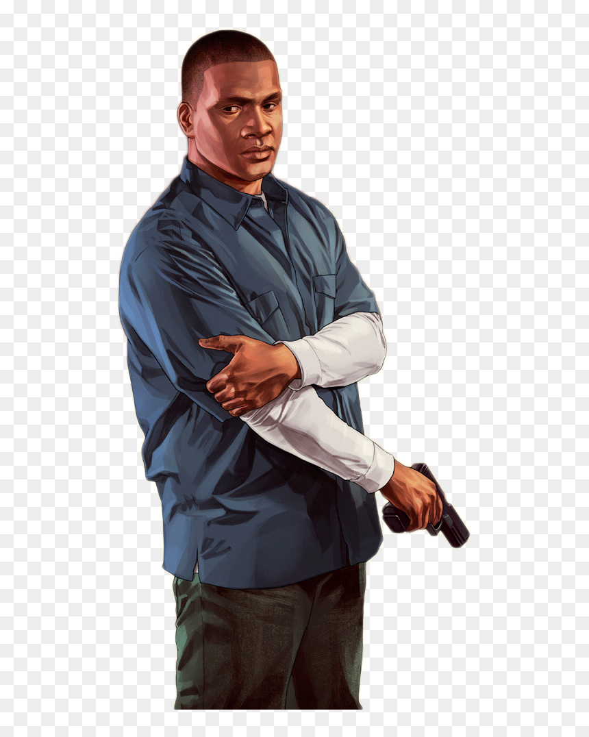 Transparent Gta Png - Franklin Gta, Png Download - gta v.png