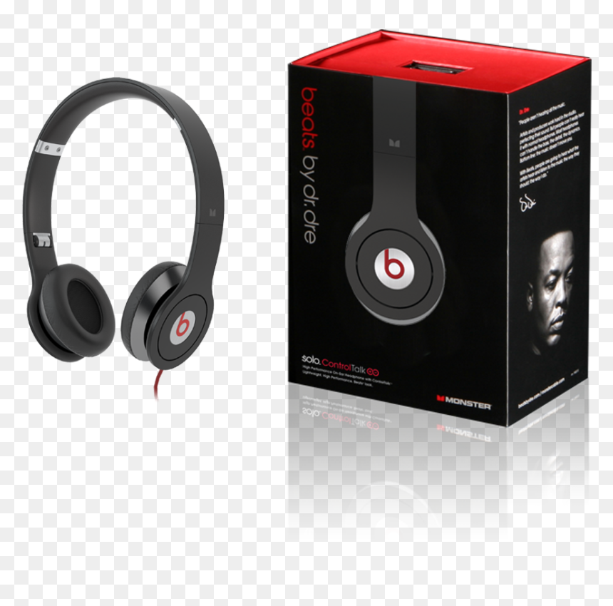 Beats Solo Black Pkg - Beats By Dr Dre Solo, HD Png Download - beats by dre png