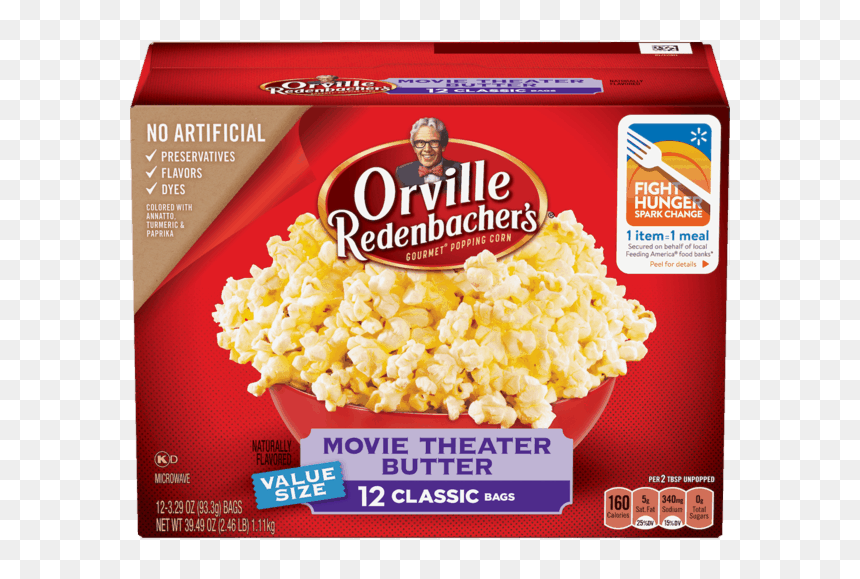 Orville Movie Theater Butter Popcorn, HD Png Download - walmart spark png