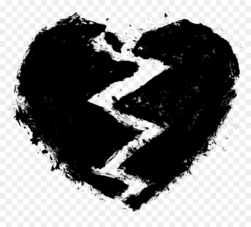 Heart,black And Art - Скачать Песню Она Меня Забыла, HD Png Download - heart graphic png