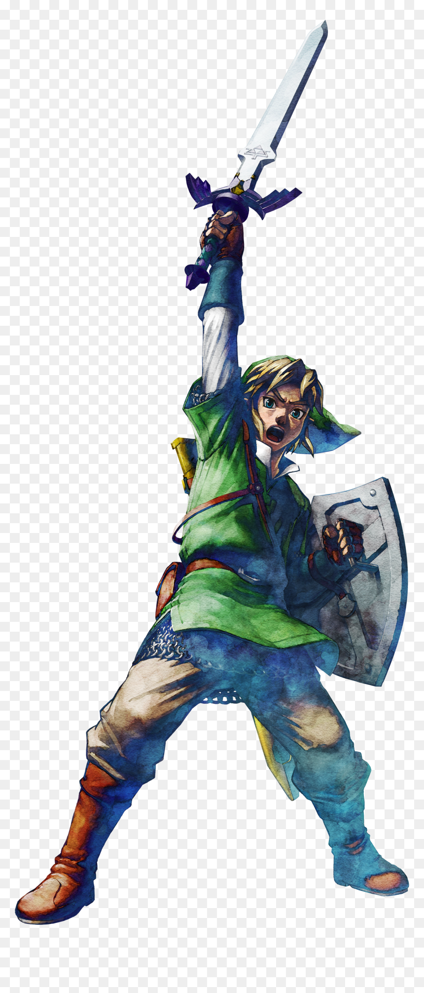 Skyward Sword Link Artwork, HD Png Download - the legend of zelda png