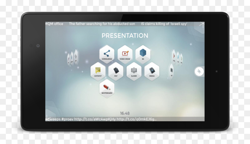Tablet Computer, HD Png Download - snowflake .png