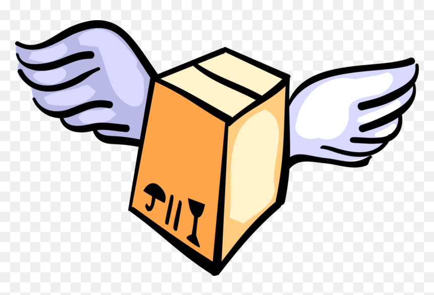 Vector Illustration Of Fragile Shipping Crate Box Delivered, HD Png Download - fragile png