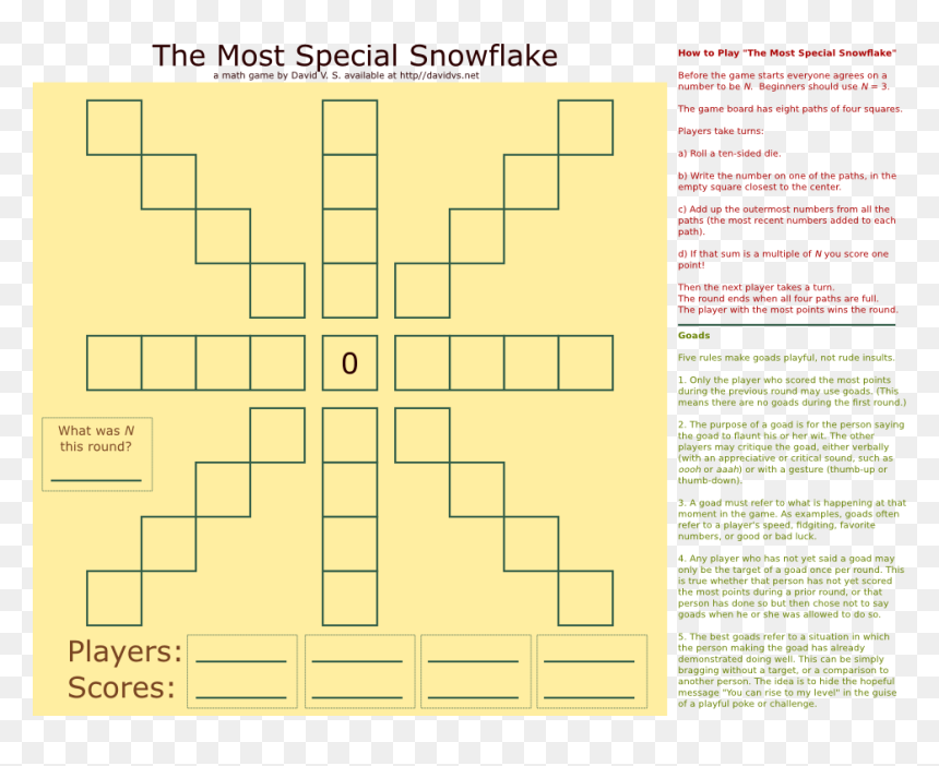 Snowflake Game Board - Cross, HD Png Download - snowflake .png