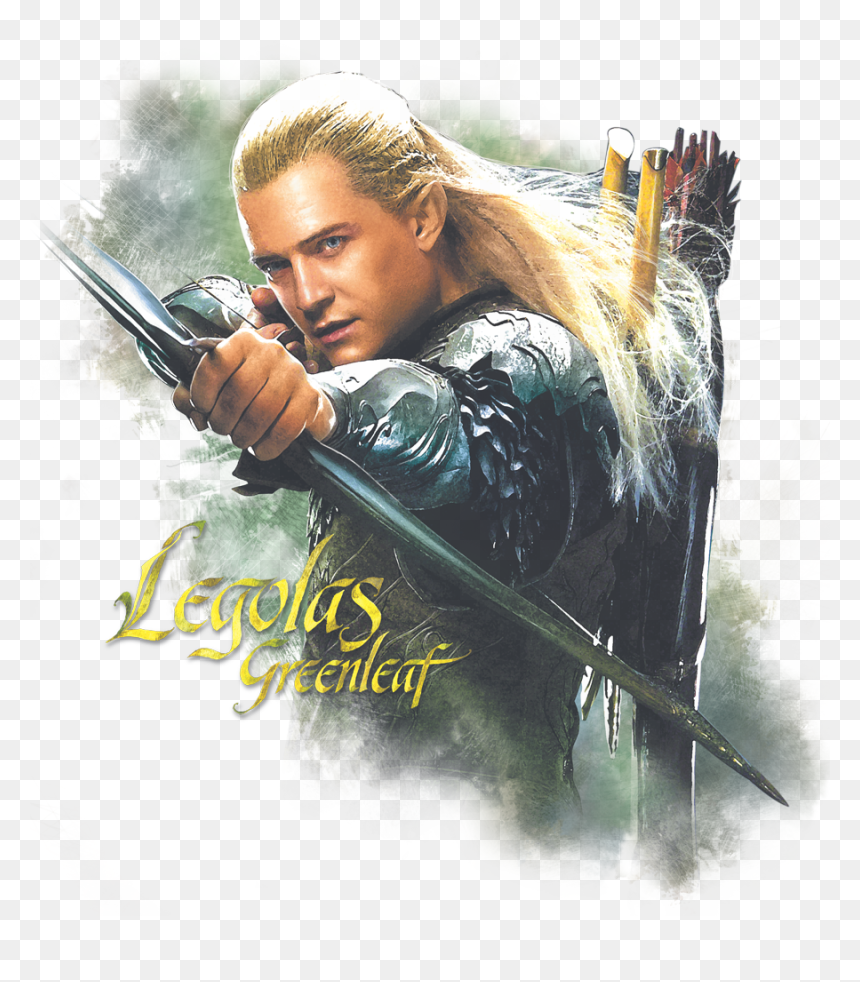 The Hobbit Legolas Greenleaf Juniors T Shirt - Woman Warrior, HD Png Download - the hobbit png