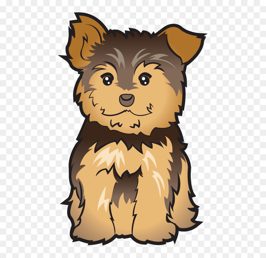 Yorkie Clipart, HD Png Download - puppy png