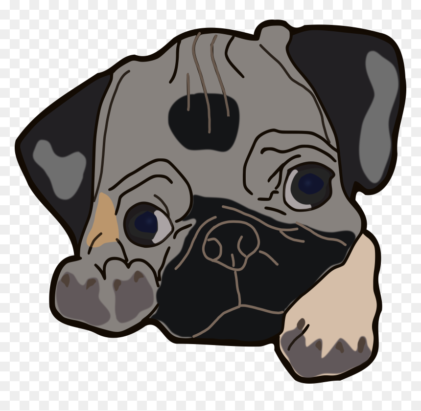 Pug Clipart Png, Transparent Png - puppy png