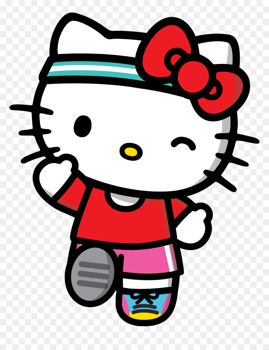 Hello Kitty Running, HD Png Download - hello kitty png