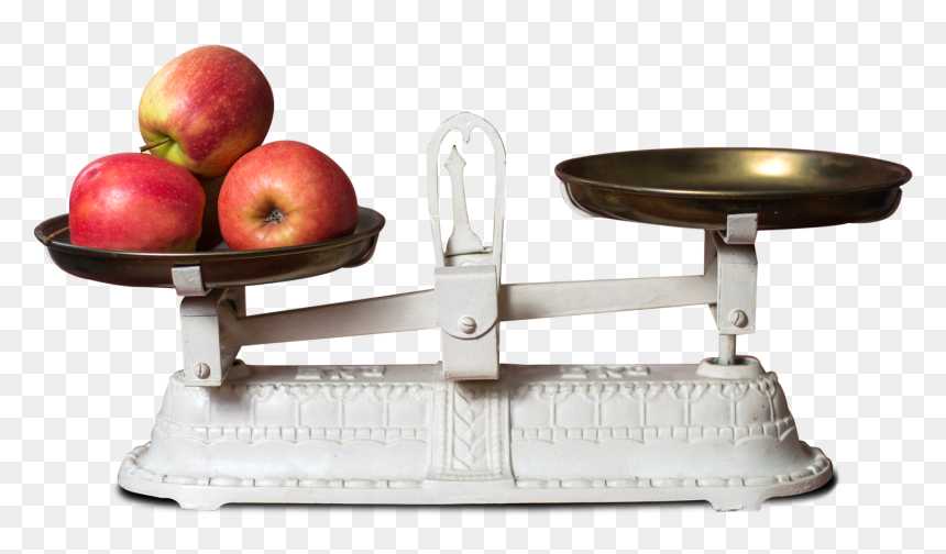 Weighing Scale With Apple, HD Png Download - scale png