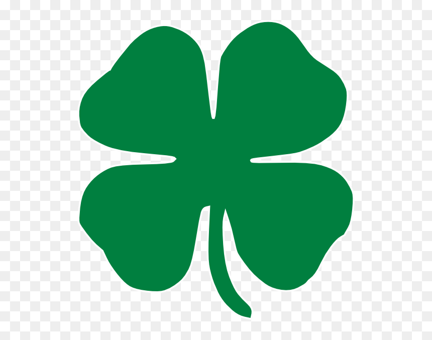 Four Leaf Clover Clip Art Free, HD Png Download - clover png