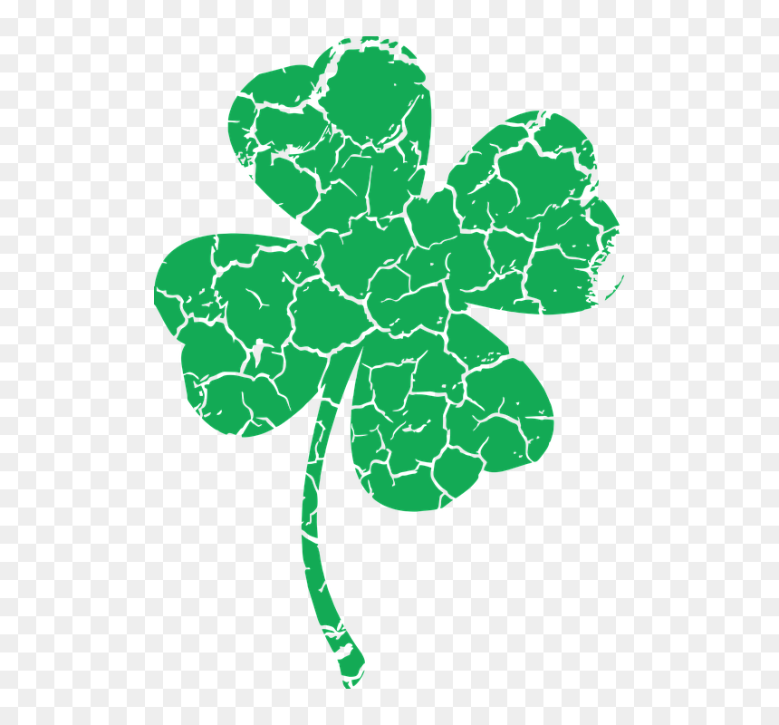 Distressed Clover Clipart, HD Png Download - clover png