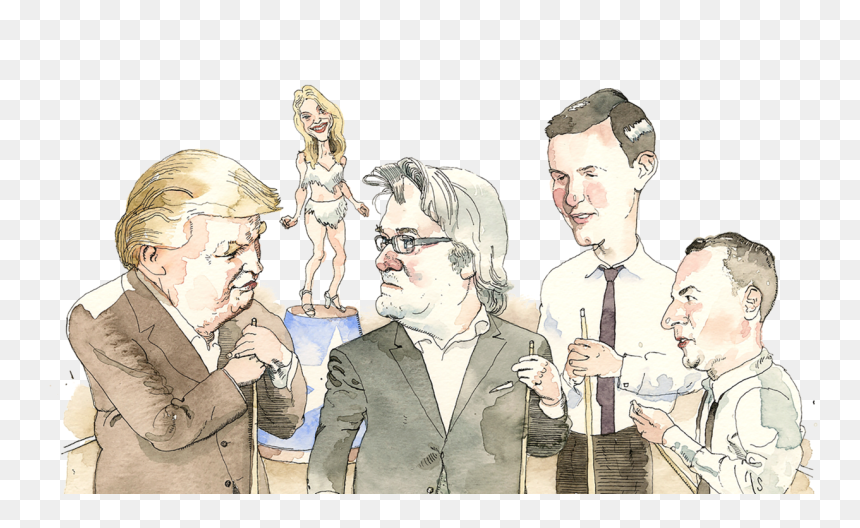 Jared Kushner Barry Blitt, HD Png Download - trump hair png