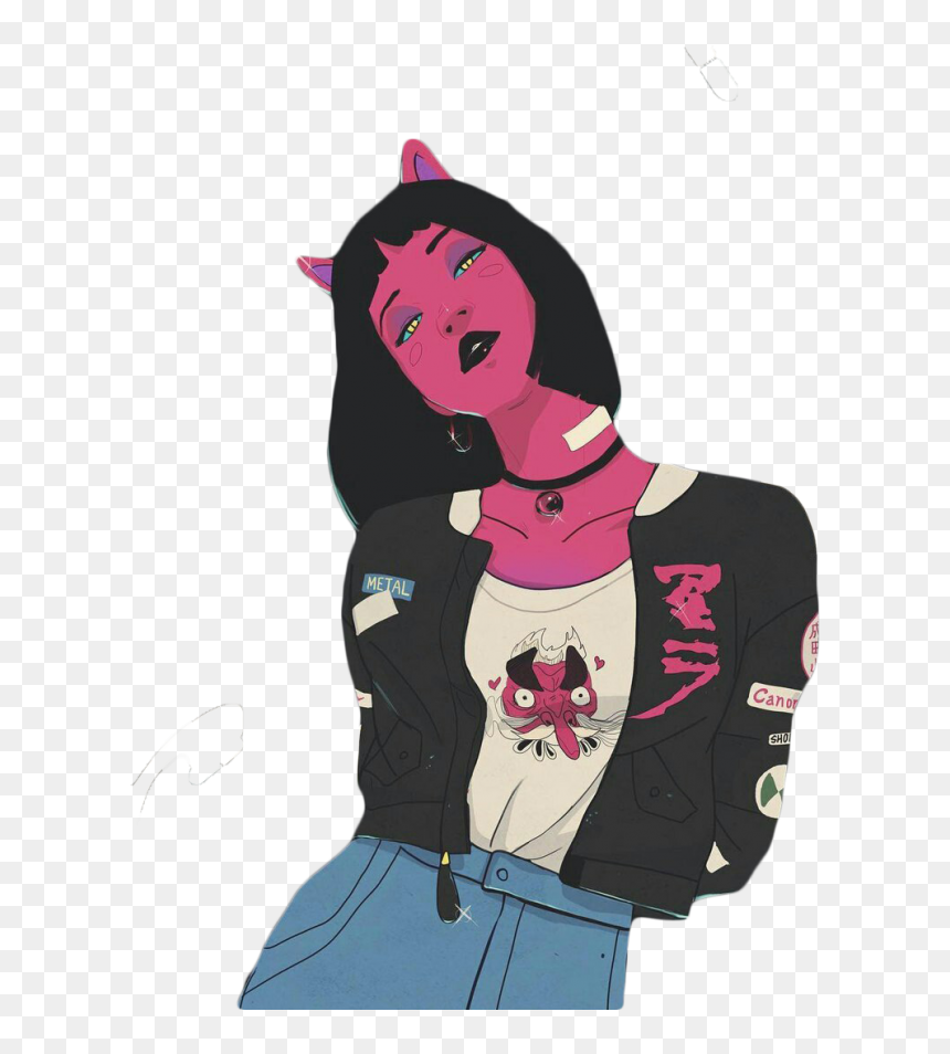 Transparent Girl Art, HD Png Download - demon png