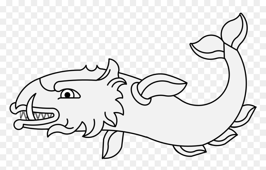 Heraldic Whale, HD Png Download - whale png