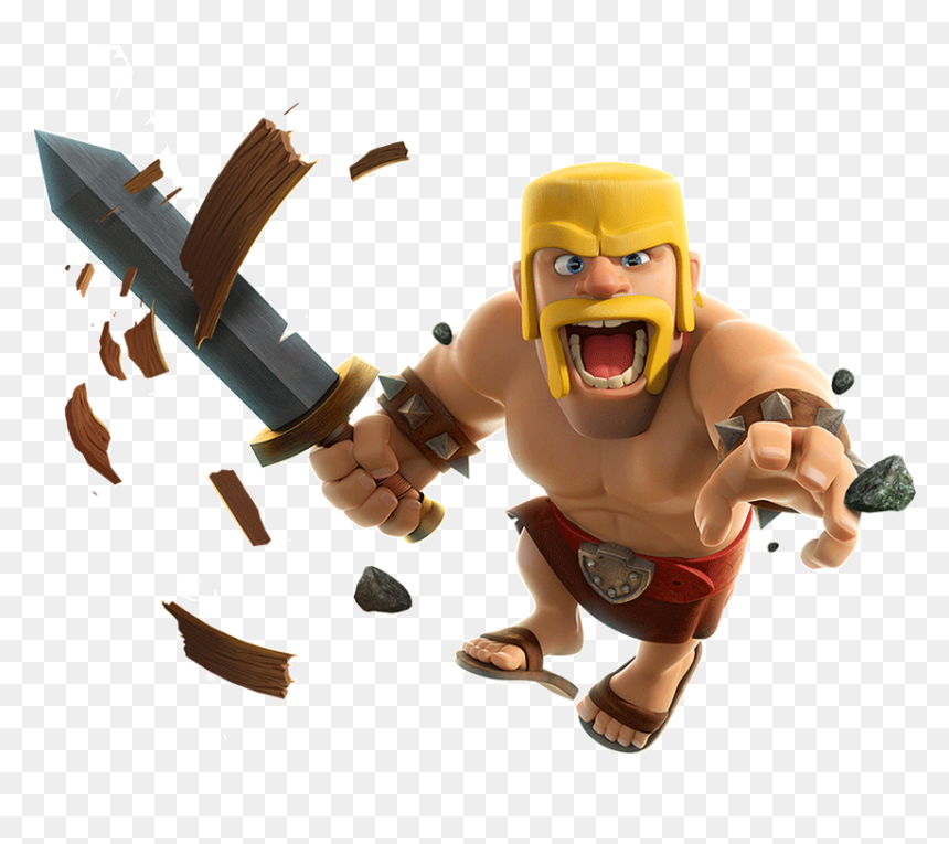 Barbarian Clash Of Clans, HD Png Download - clash royale png