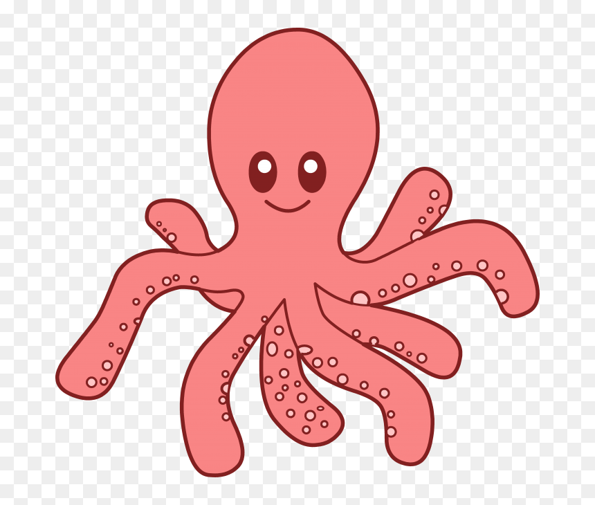 Ocean Animal Count And Clip, HD Png Download - octopus png