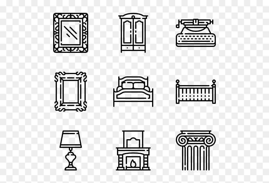 Qr Code Icon, HD Png Download - vintage png