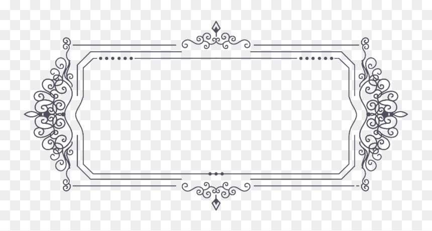 Ornament Border Free Png, Transparent Png - vintage png