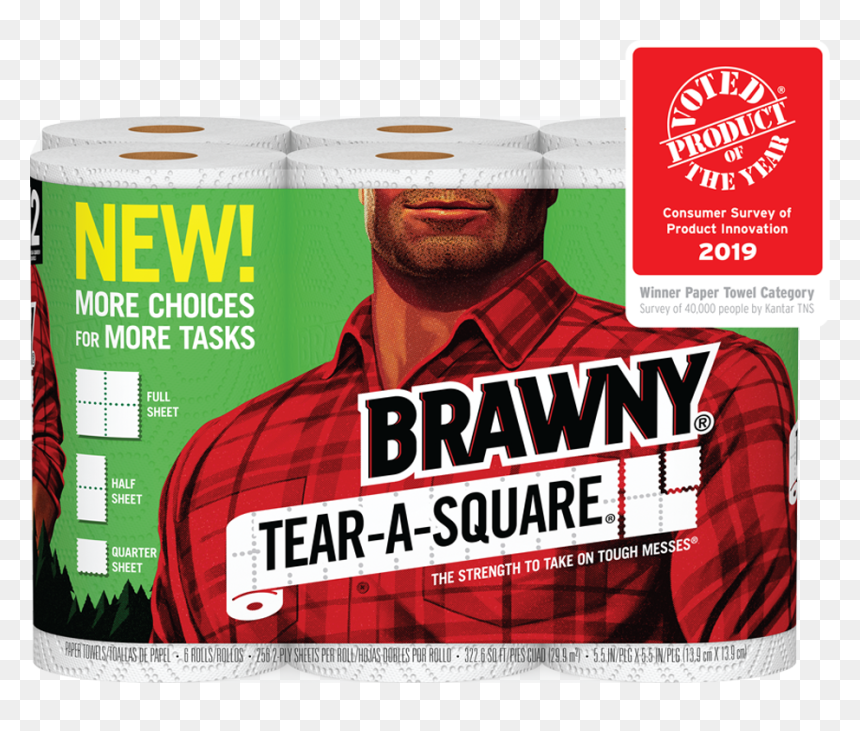 Brawny Tear A Square, HD Png Download - lower third png