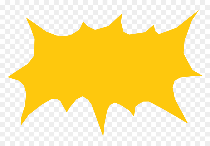 Speech Balloon Yellow Png, Transparent Png - burst png
