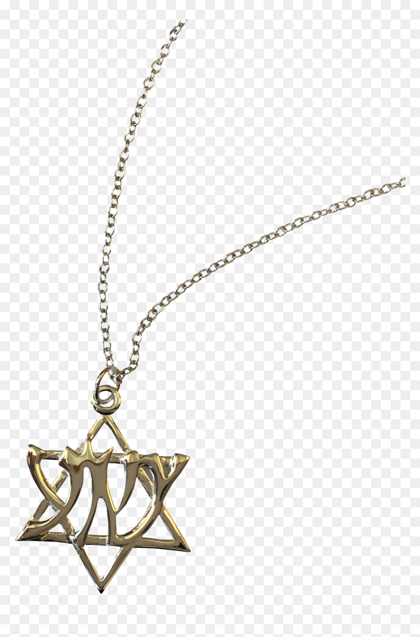 David Star Necklace Transparent, HD Png Download - star of david png