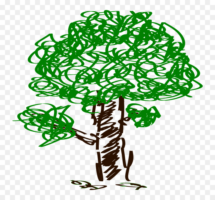 Tree Clip Art, HD Png Download - chalkboard png