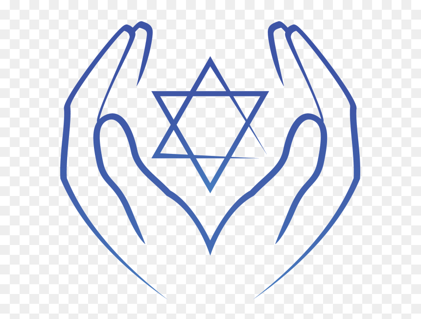 Hands Holding Star Of David, HD Png Download - star of david png
