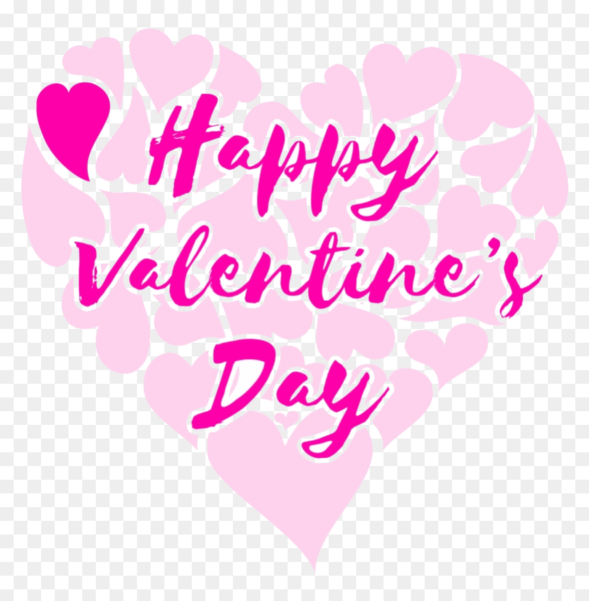 Happy Valentines Day Clipart Valentine S Title With - Graphic Design, HD Png Download - heart graphic png