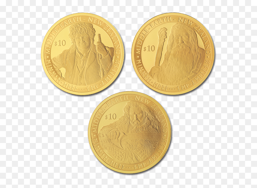 3 Gold Coins, HD Png Download - the hobbit png