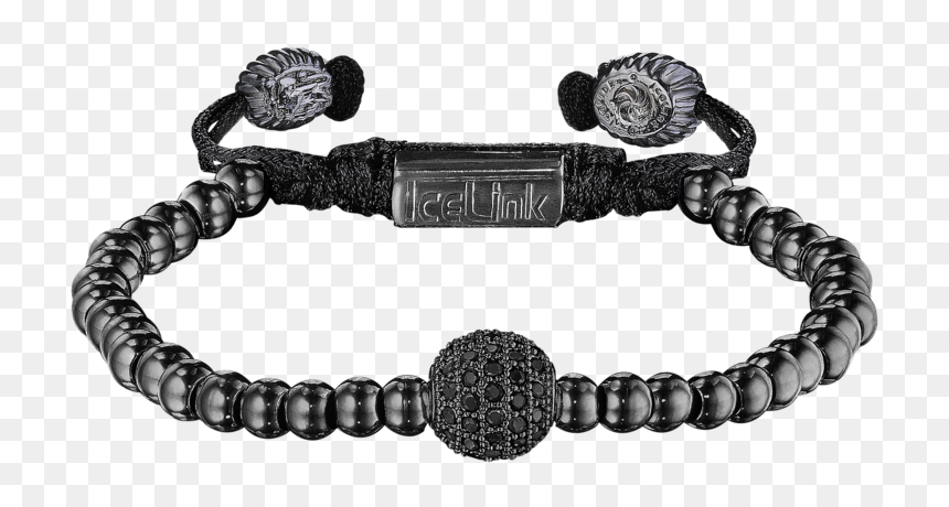 Bracelet, HD Png Download - black globe png
