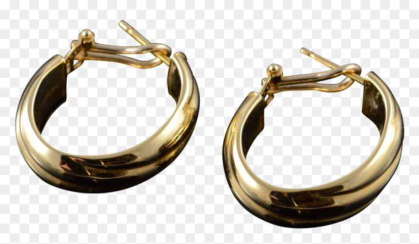 Transparent Earring Clipart - Earrings, HD Png Download - hoop earring png