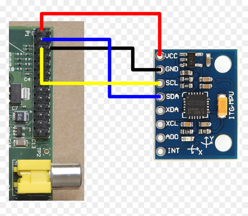 Connecting Mpu6050 To Raspberry Pi, HD Png Download - raspberry pi 3 png
