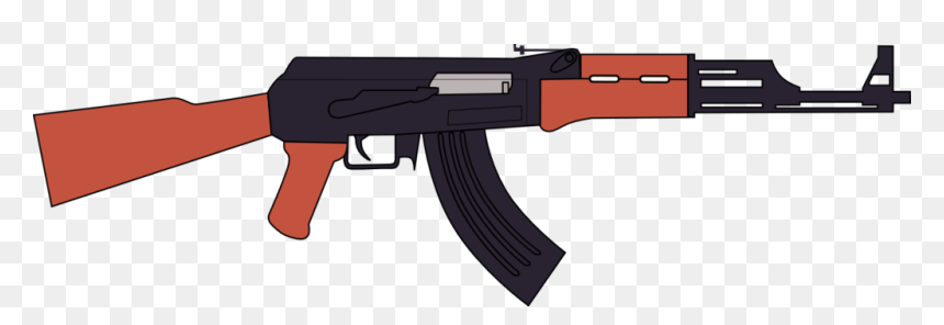 Ak 47 Assault Rifle Vector By Jsoftentertainment, HD Png Download - gun .png