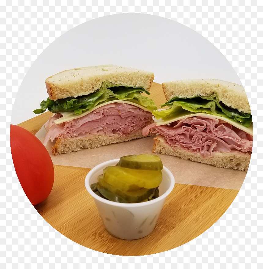 Ham & Swiss Sandwich - Fast Food, HD Png Download - sandwiches png