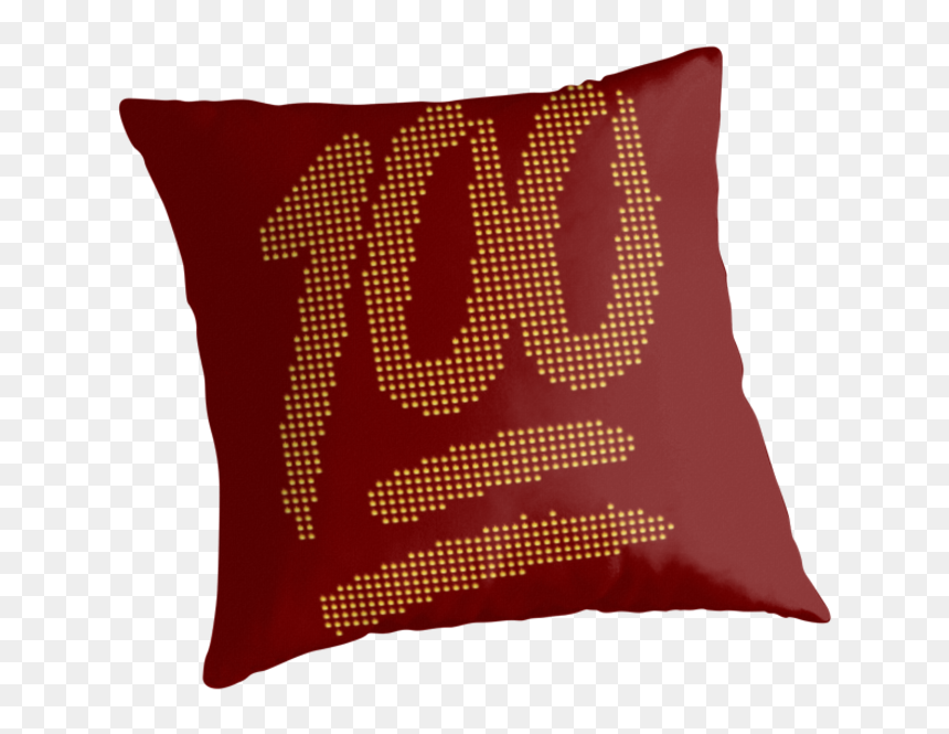 100 Emoji Flame Collage - Cushion, HD Png Download - emoji 100 png