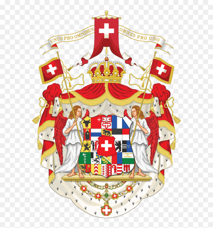 Kingdom Of Switzerland Coat Of Arms, HD Png Download - switzerland flag png