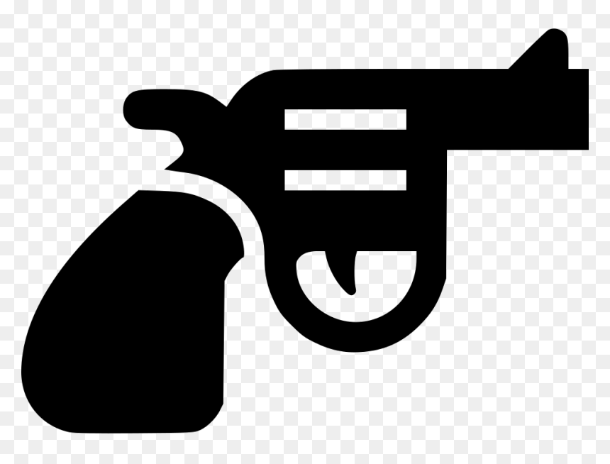 Gun Pistol Revolver Weapon Handgun - Svg Icons Revolver, HD Png Download - gun logo png