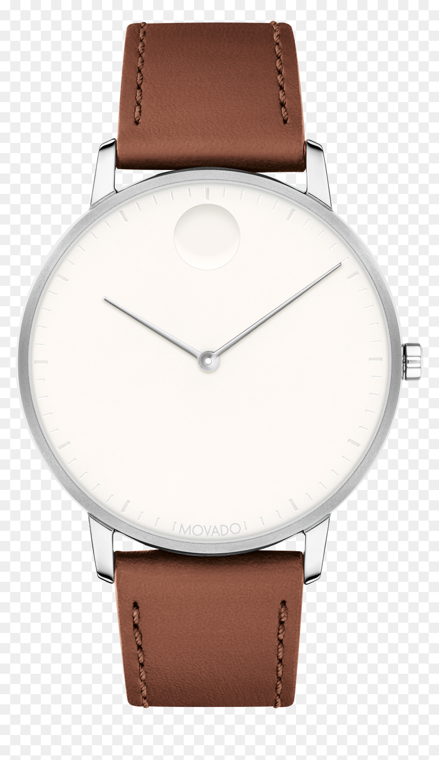 Movado Face - Analog Watch, HD Png Download - leather strap png