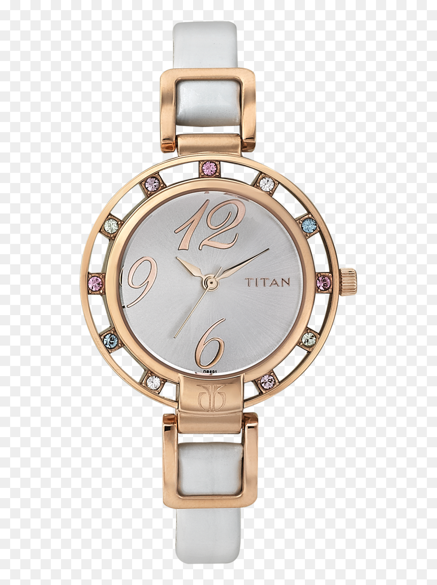 Titan Purple Women Regular Leather Watch Nf9924wl01j - Tiatan Leather Strap Women Watch, HD Png Download - leather strap png