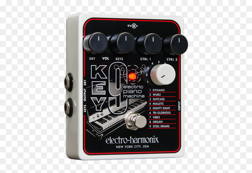 Electro-harmonix Key 9 Electric Piano Machine - Ehx Key9 Electric Piano Machine, HD Png Download - electro png