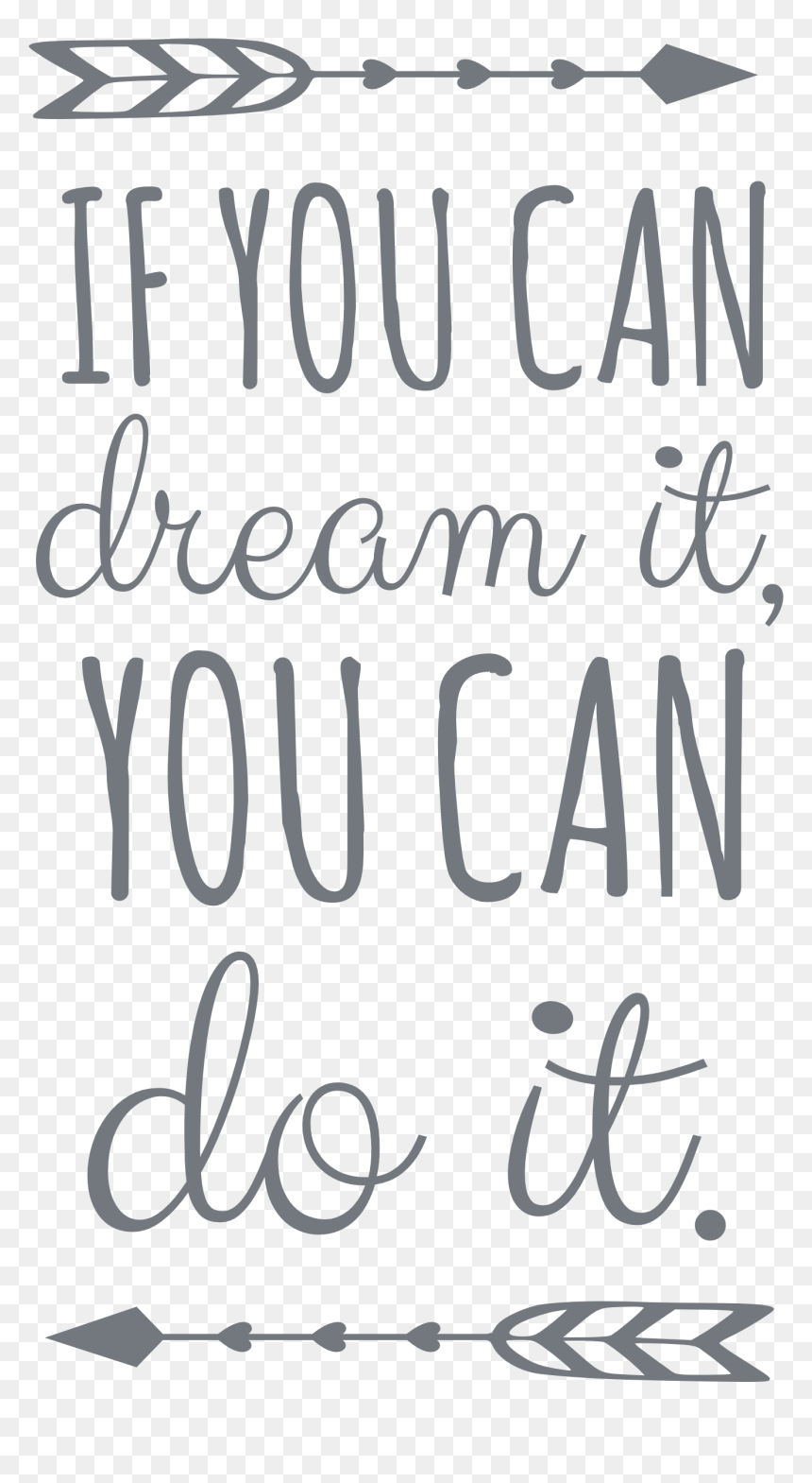 Calligraphy, HD Png Download - we can do it png