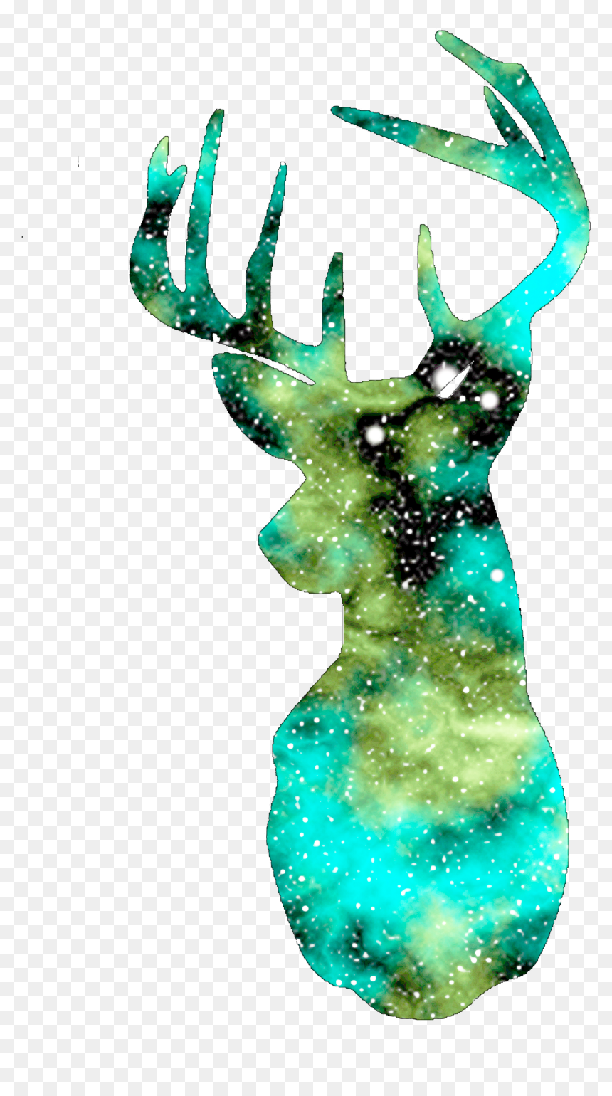 Images Of Animal Head Png - Galaxy Deer Transparent, Png Download - galaxy tumblr png