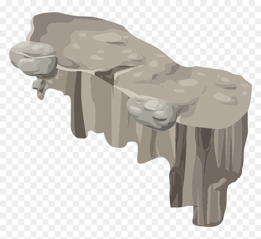 Alpine Landscape Platform Horizontal Ledge Corner Right - Rock Ledge Clipart, HD Png Download - dip png