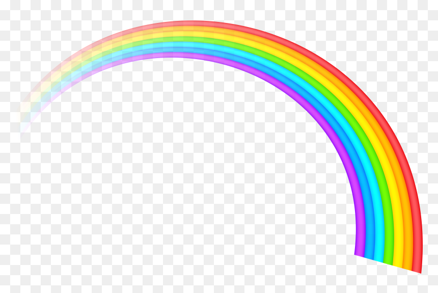 Transparent Rainbow Clipart - Transparent Background Rainbow Clipart Png, Png Download - rainbows png